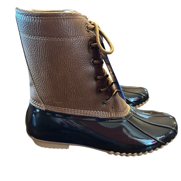 JBU Maplewood Waterproof Chocolate Brown Rain Boots NWT Size 8.5 - Picture 1 of 11